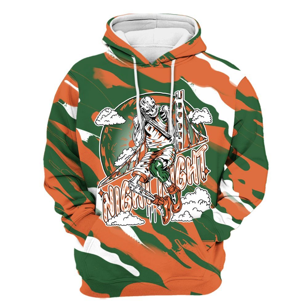 Hoodie To Match Low Miami 5s - Seeya Skeleton Colored All Over Print