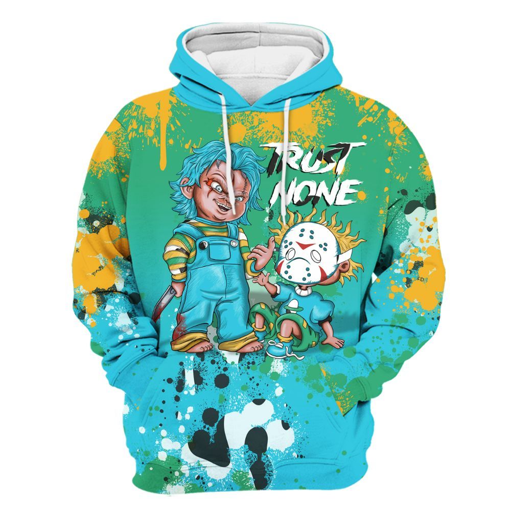 Hoodie To Match Dunk Chunky Dunky - Trust No One Scary All Over Print