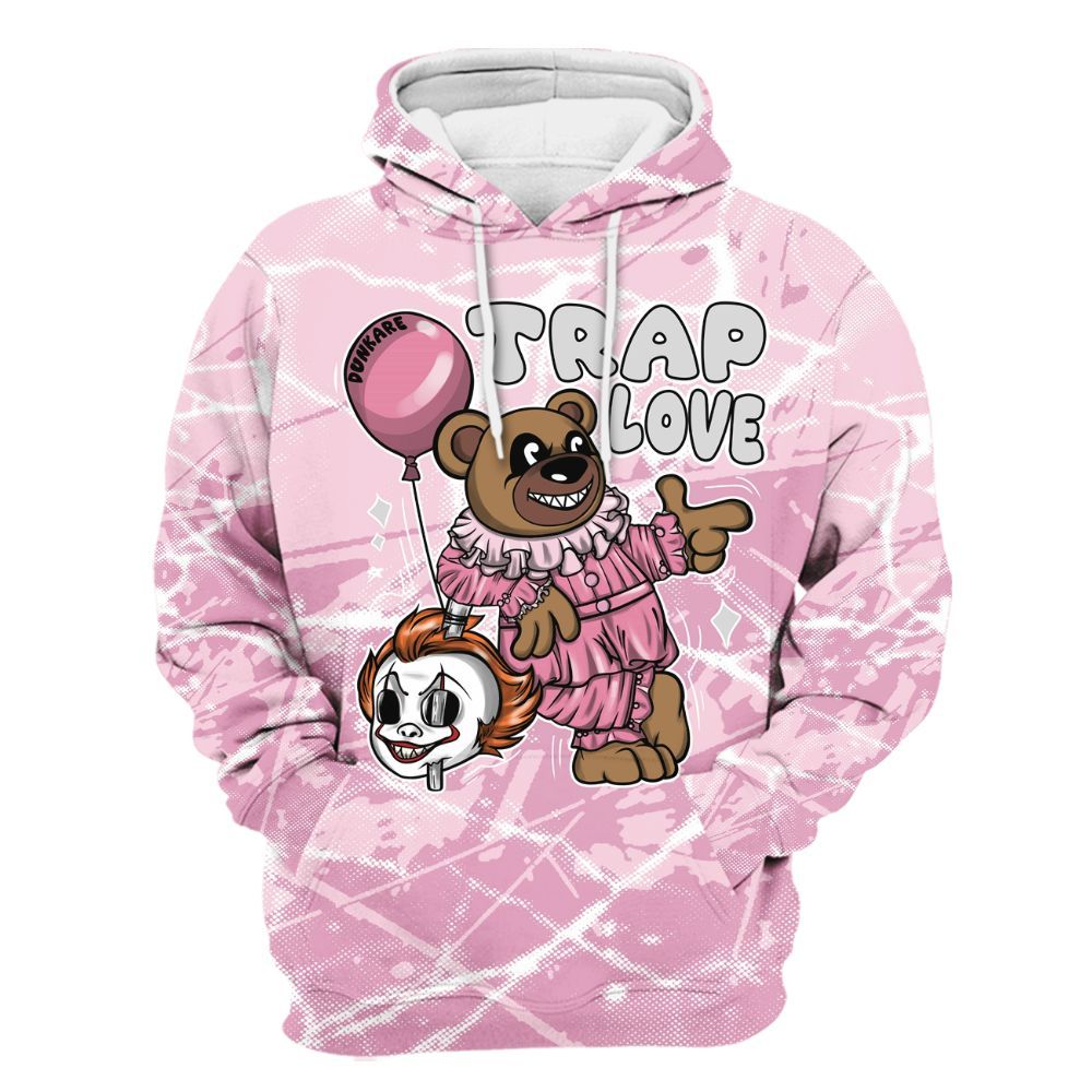 Hoodie To Match Orchid 4s - Trap Loves Bear Profound All Over Print