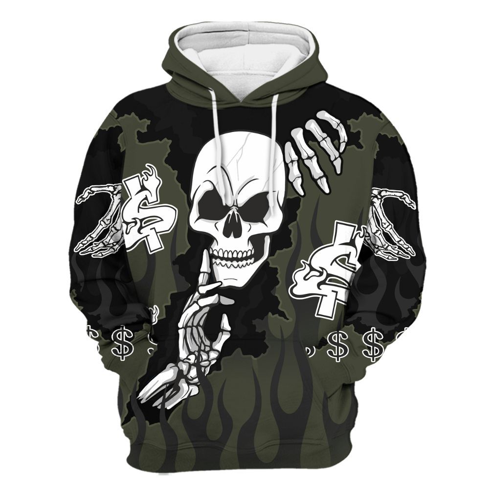 Hoodie To Match Retro Undefeated 4s - Ones Move In Silence All Over Print