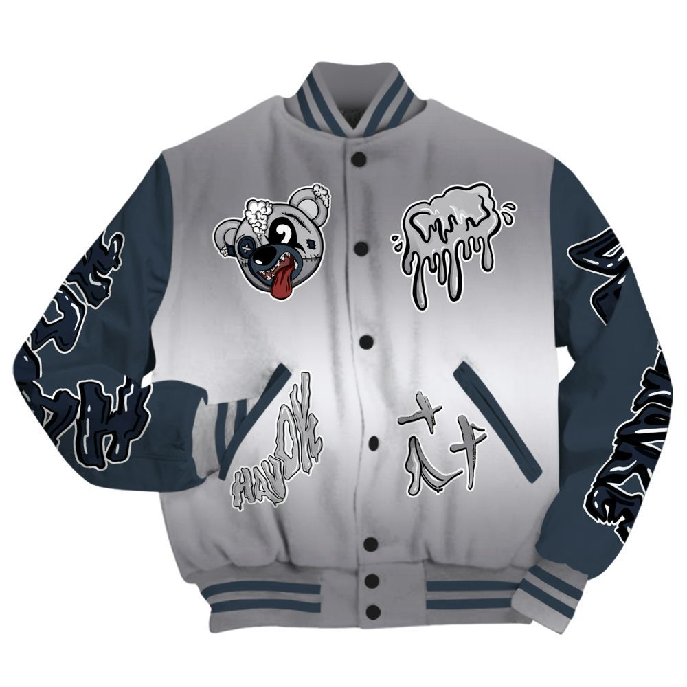 Varsity Jacket To Match Air Max 1 Jacquemus Blue - Havok Bear All Over Print