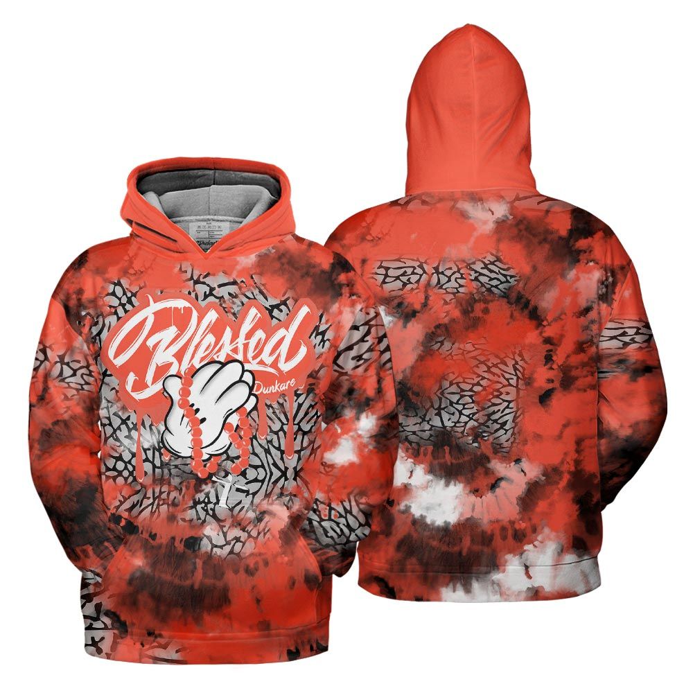 Hoodie To Match Georgia Peach 3s Hoodie, God Blessed Dripping Hoodie Outfit 3 Cosmic Clay 903 NCT