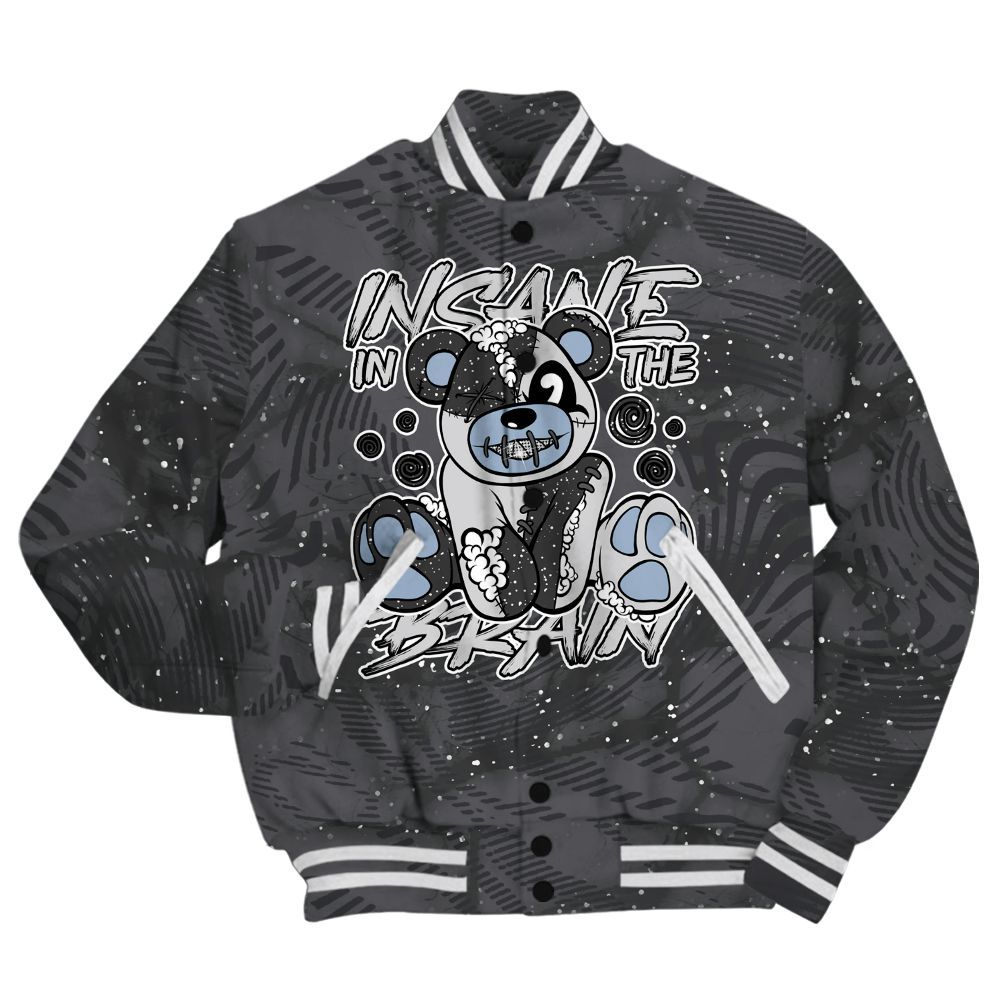 Varsity Jacket To Match Reverse Oreo 6s Shirt - Insanes Bear Fume All Over Print