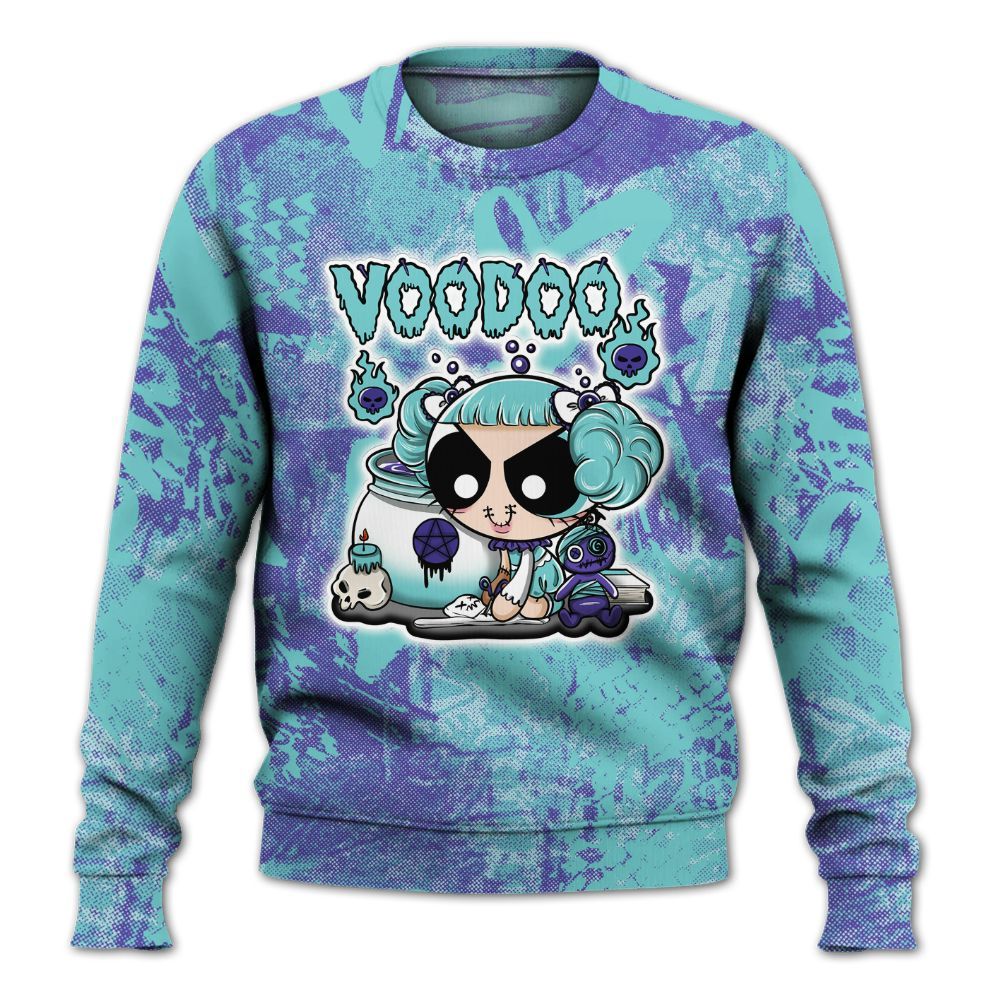 Sweatshirt To Match Low Hornets 1s - Voodooz Heart Grunge All Over Print
