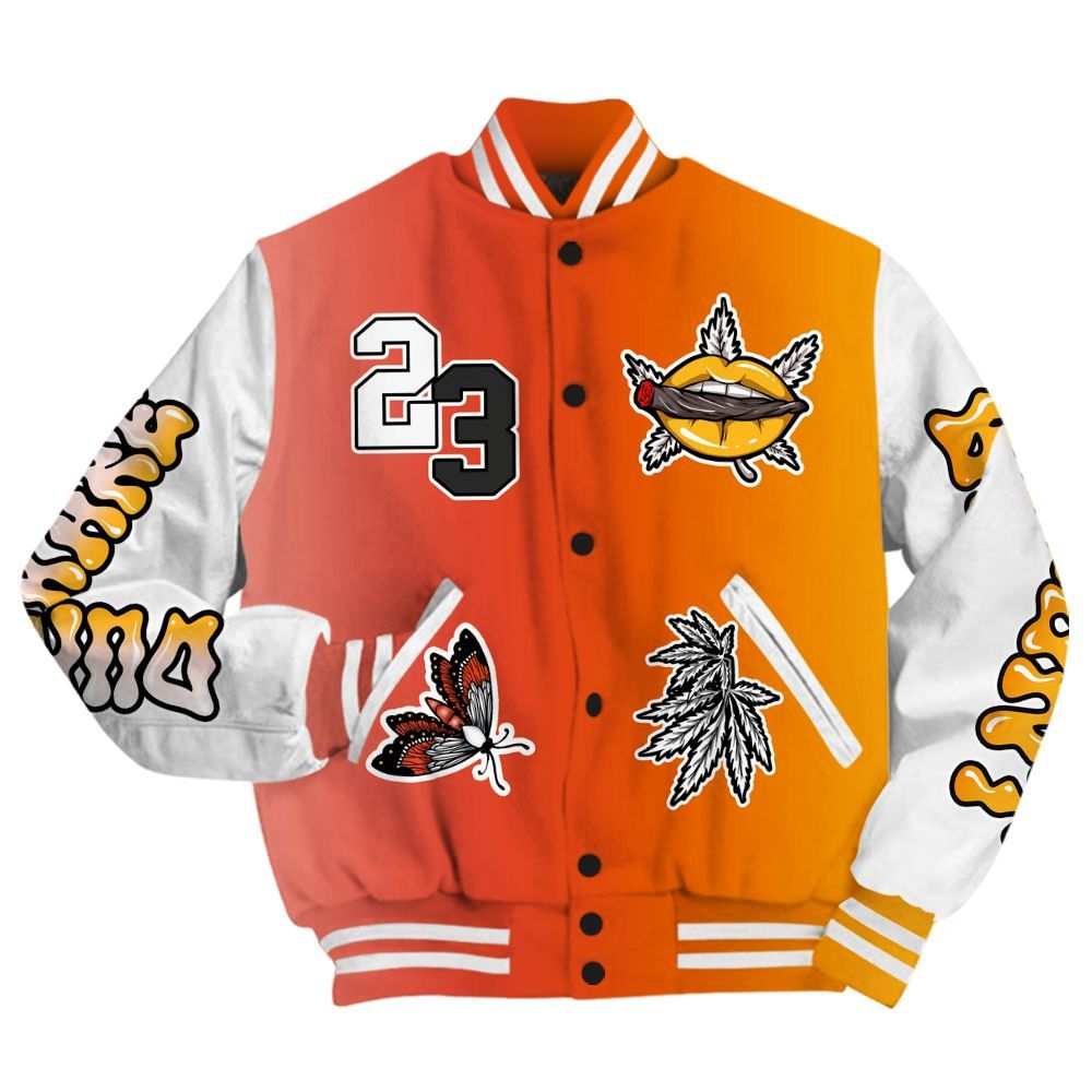 Varsity Jacket To Match Dunk High Candy Corn - Bluntz Unique All Over Print