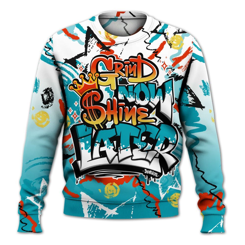 Sweatshirt To Match Dunk Low KD 17 N7 - Grind Shine Later Drip All Over Print