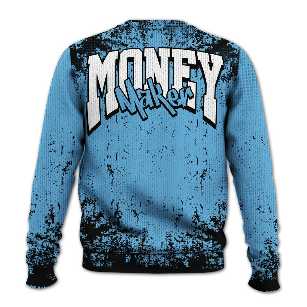 Knitted Sweater To Match Melo 12s - Move In Silence Money Street Retro