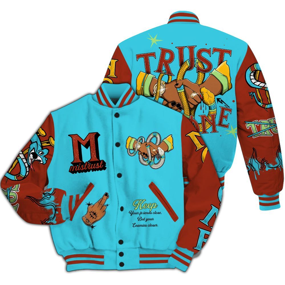 Varsity Jacket To Match SB Dunk Di'Orr Greenwood - Trust No One Snake-Bite Street Style All Over Print