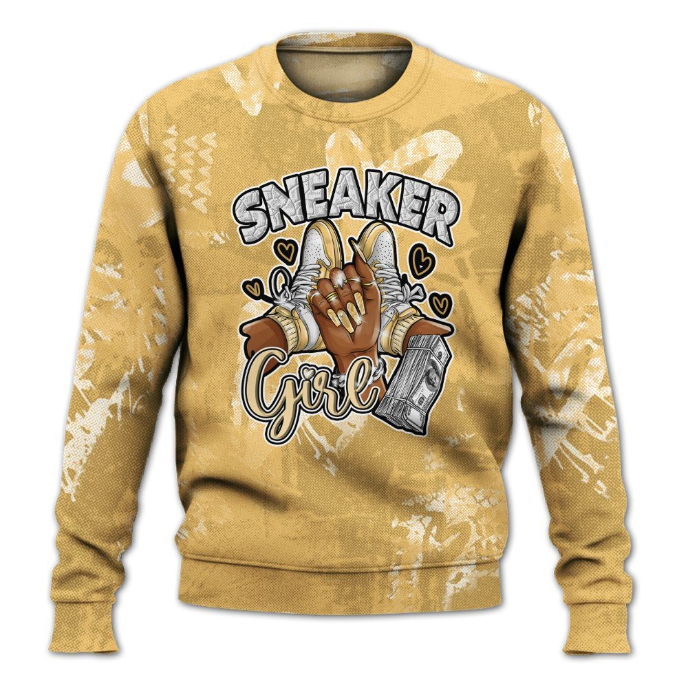 Sweatshirt To Match Craft Paris 6s - Sneakerz Girlz Heart Grunge All Over Print
