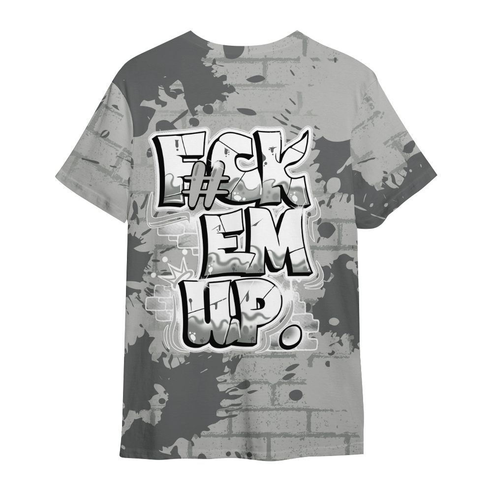 Shirt To Match Retro Wet Cement 4s - F#ck Em Graphic Brick Art All Over Print