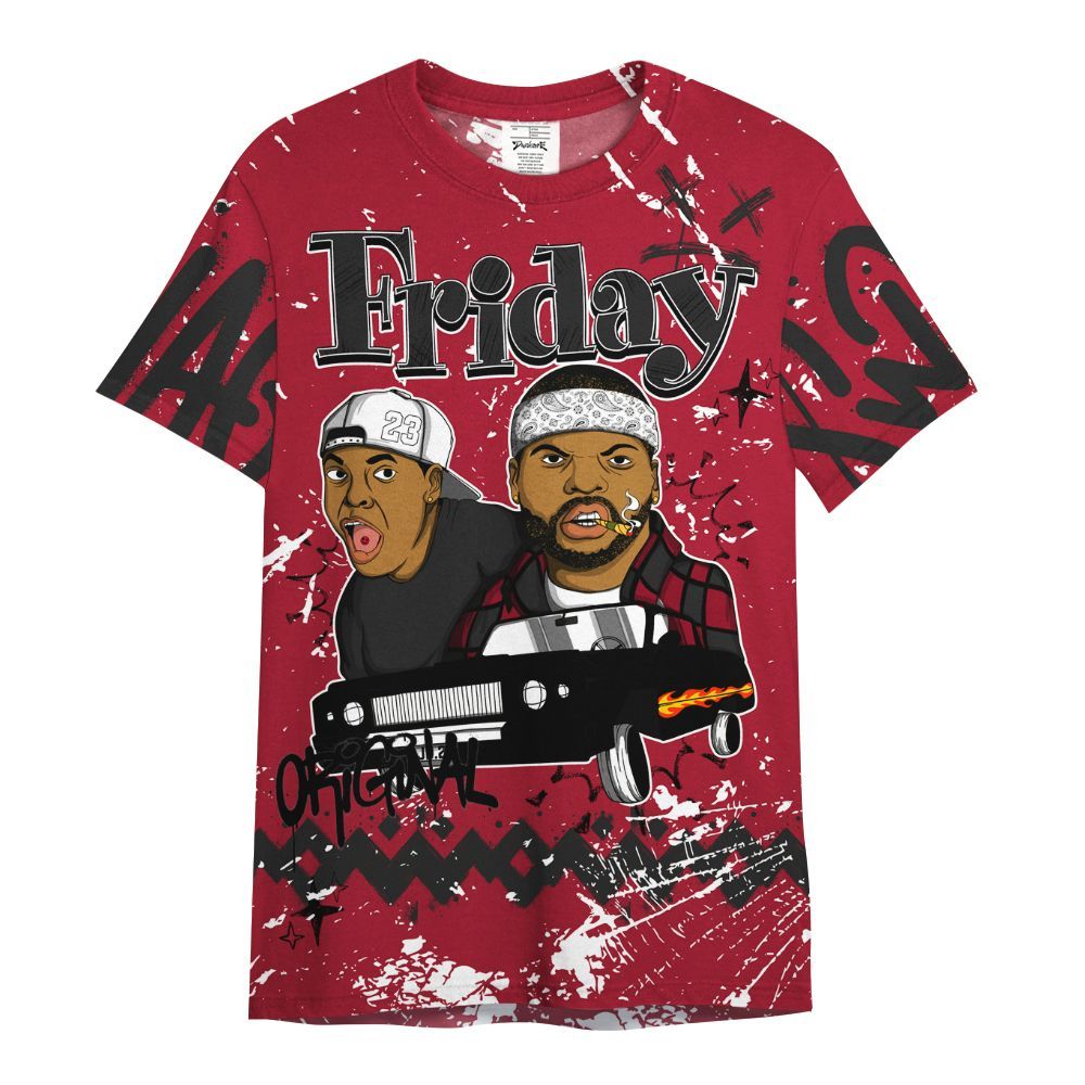 Shirt To Match High OG Black Toe Reimagined 1s - Friday Sneaker Crayon All Over Print