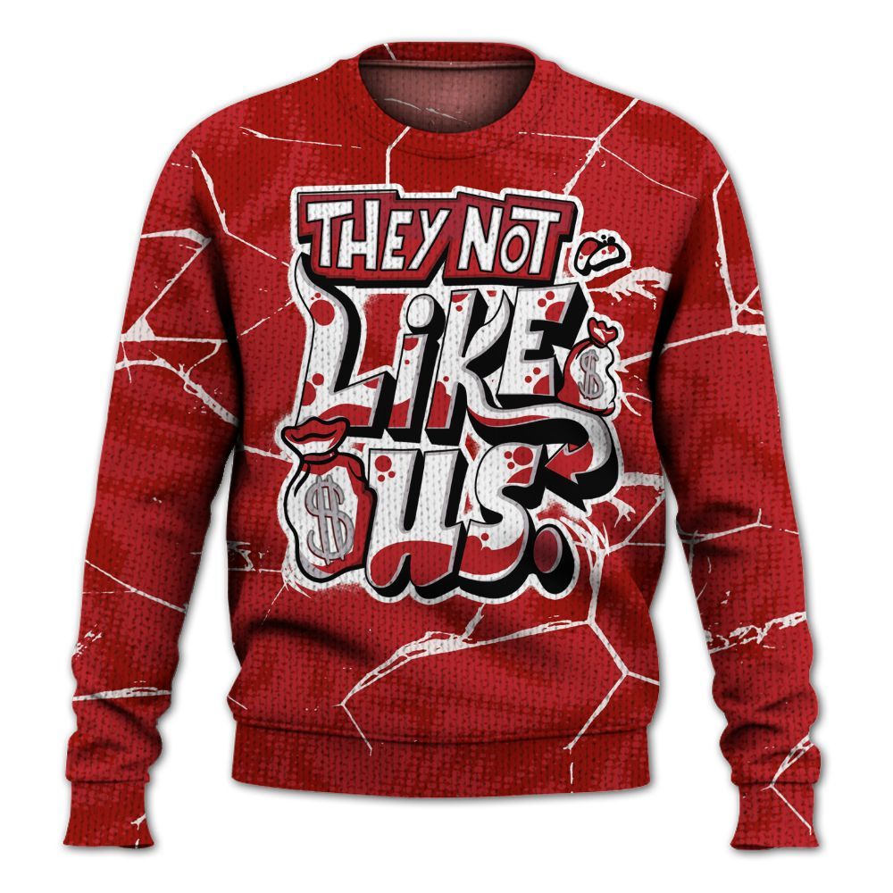Knitted Sweater To Match Retro Cherry 12s - Dislike Us Graphic