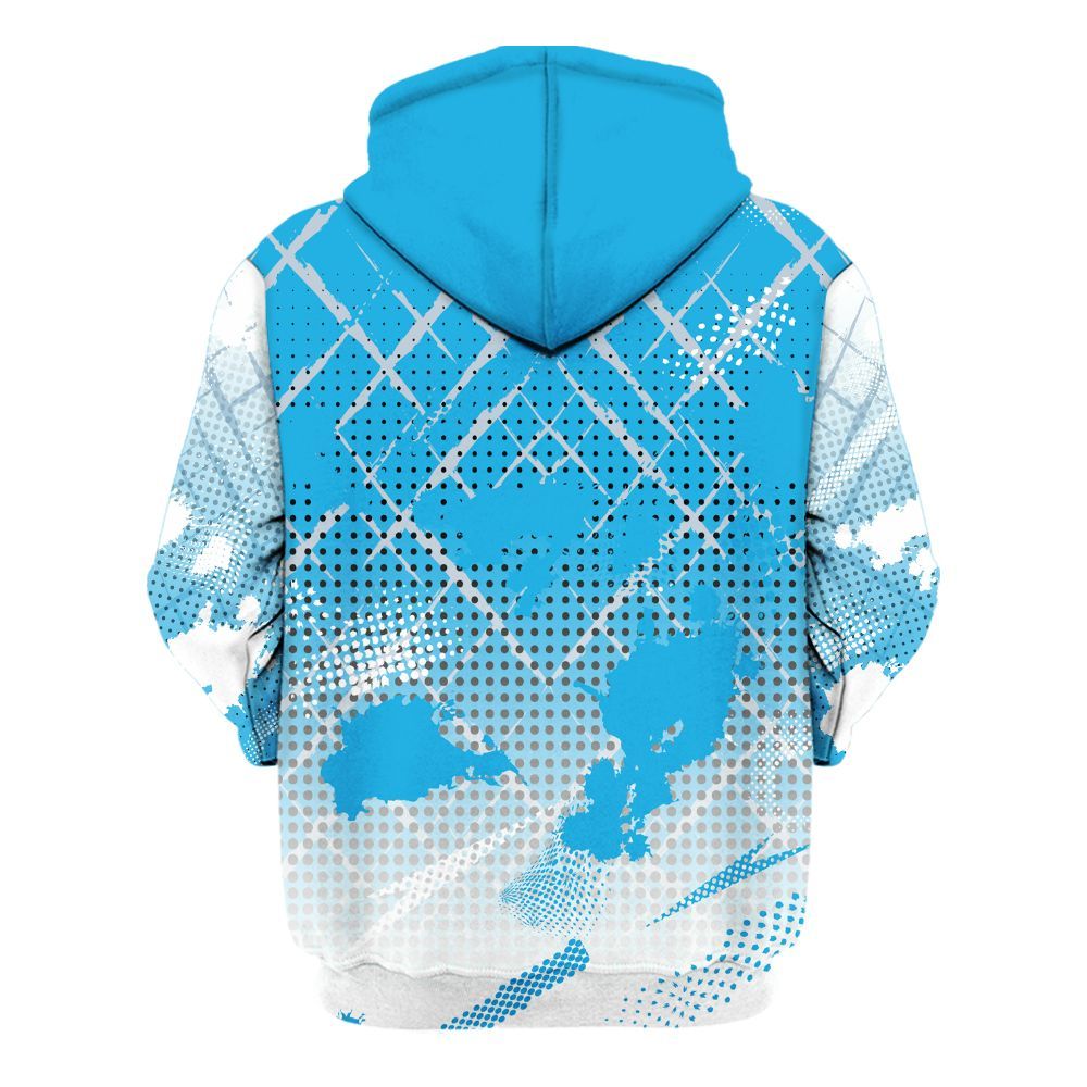 Hoodie To Match University Blue Low 2026 11s - Halftone Stand Business Dripping All Over Print