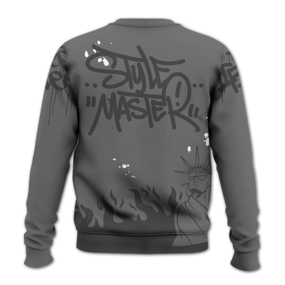 Sweatshirt To Match Retro Stealth 12s - Graphic Fck Around Find Out All Over Print