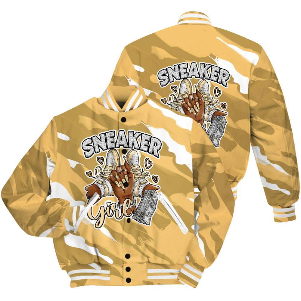 Varsity Jacket To Match Craft Paris 6s Shirt - Sneakerz Girlz Colored All Over Print