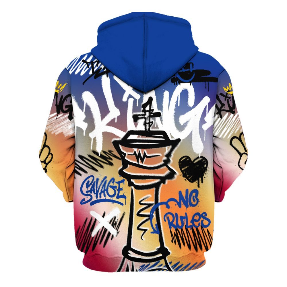 Hoodie To Match Air Griffey Max Los Angeles 1s - Street King Chess Streetwear All Over Print