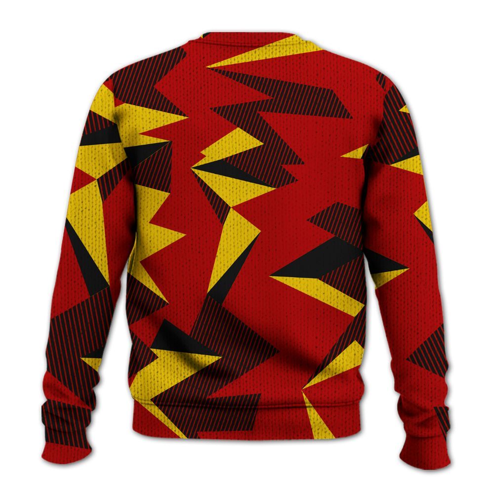 Sweater To Match Low Lucky Cat 1s - Geometric Camouflage Pattern Graphic