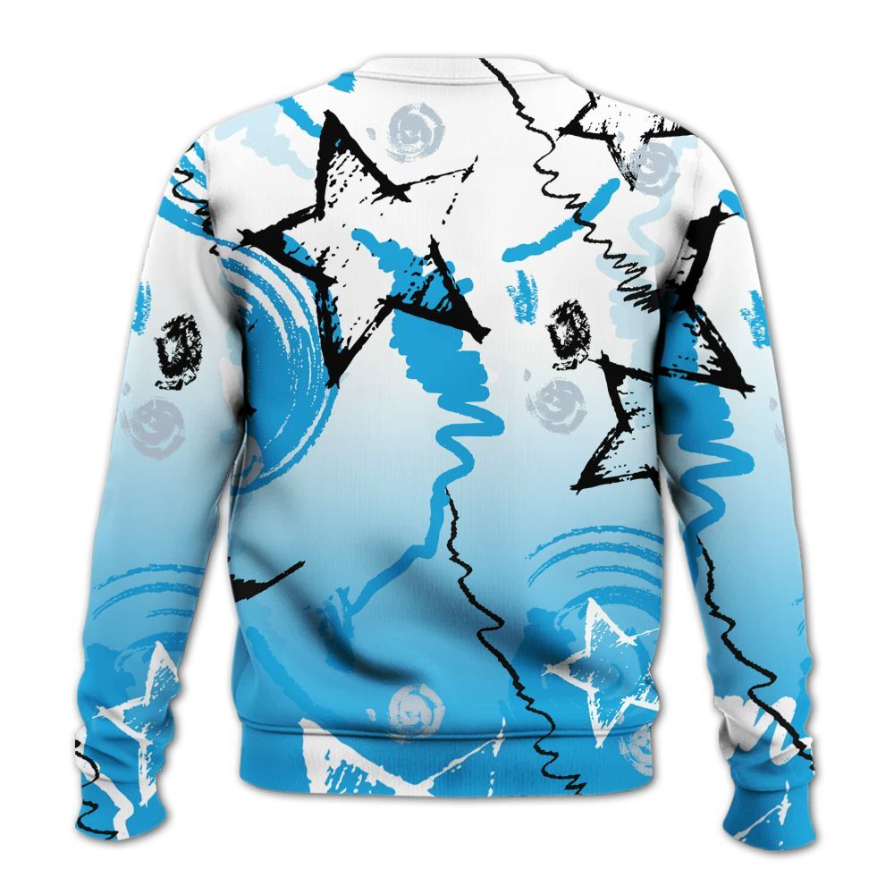 Sweatshirt To Match University Blue Low 2026 11s - Grind Shine Later Drip All Over Print