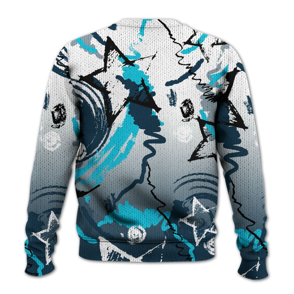 Knitted Sweater To Match Retro Green Bean 5s - Grind Shine Later Drip