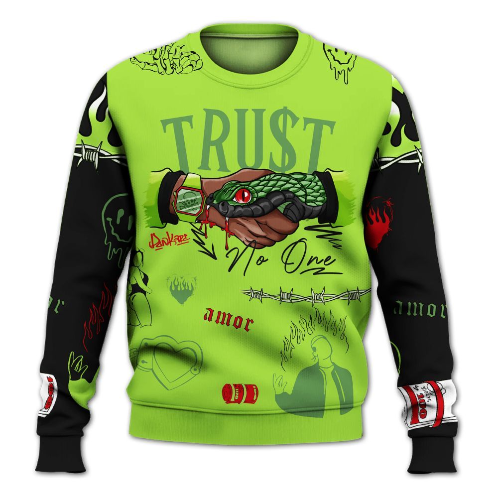 Sweatshirt To Match Kobe 6 SE Grinch - Snake Trust No One All Over Print