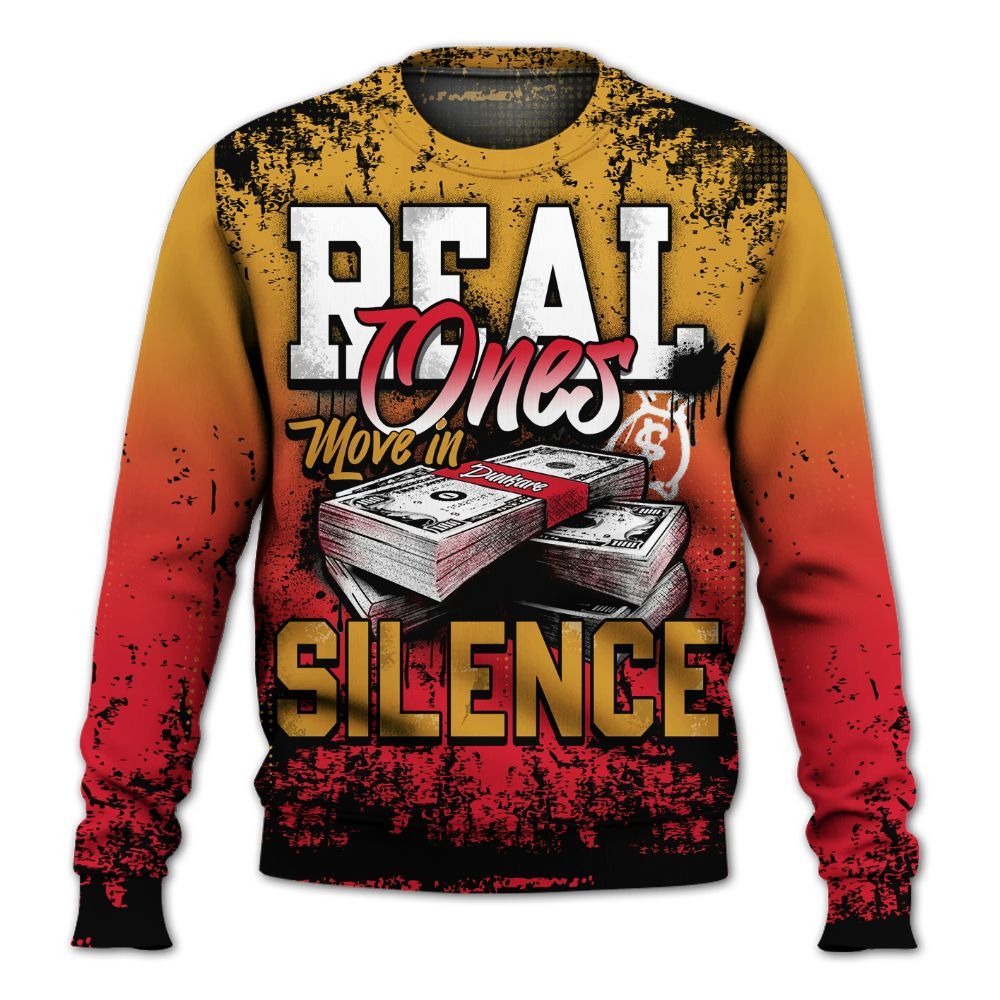 Sweatshirt To Match Ja 3 Raptor - Move In Silence Money Street Retro All Over Print