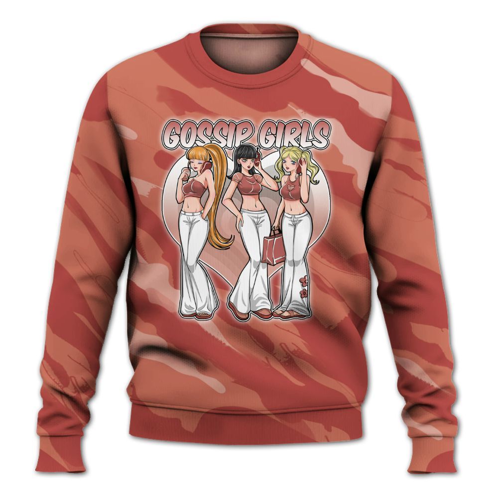 Sweatshirt To Match Dune Red 13s - Gossip'Girls All Over Print