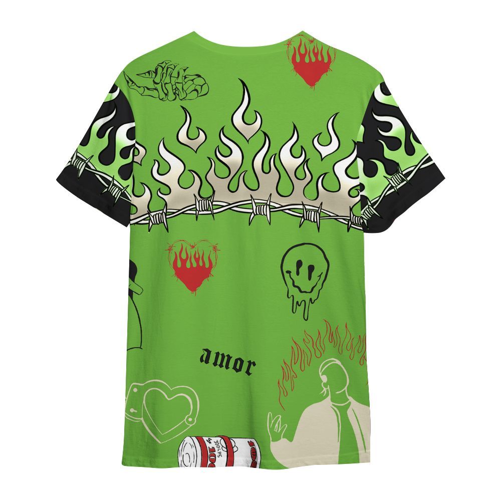 Shirt To Match Air Max Waffle SP Action Green - Snake Trust No One All Over Print