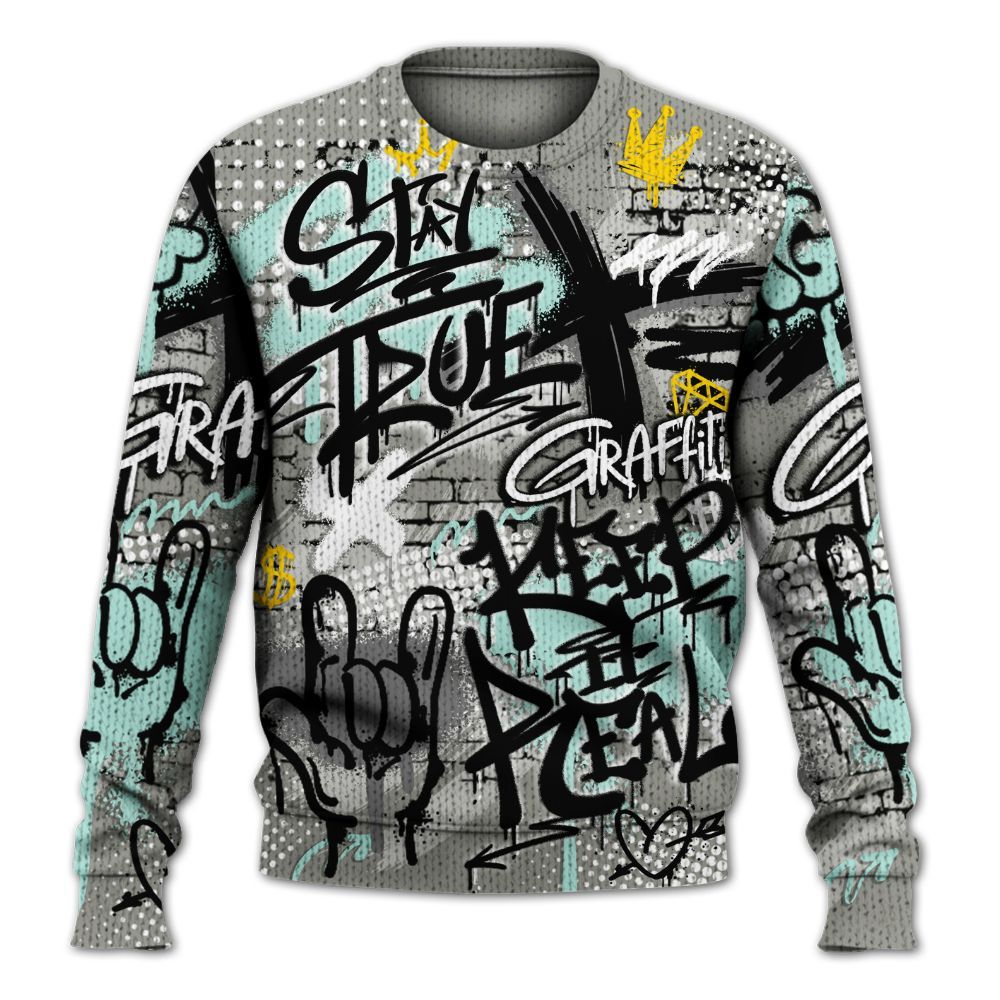 Knitted Sweater To Match Low OG Year Of The Snake 1s - True It Real Graffiti Streetwear