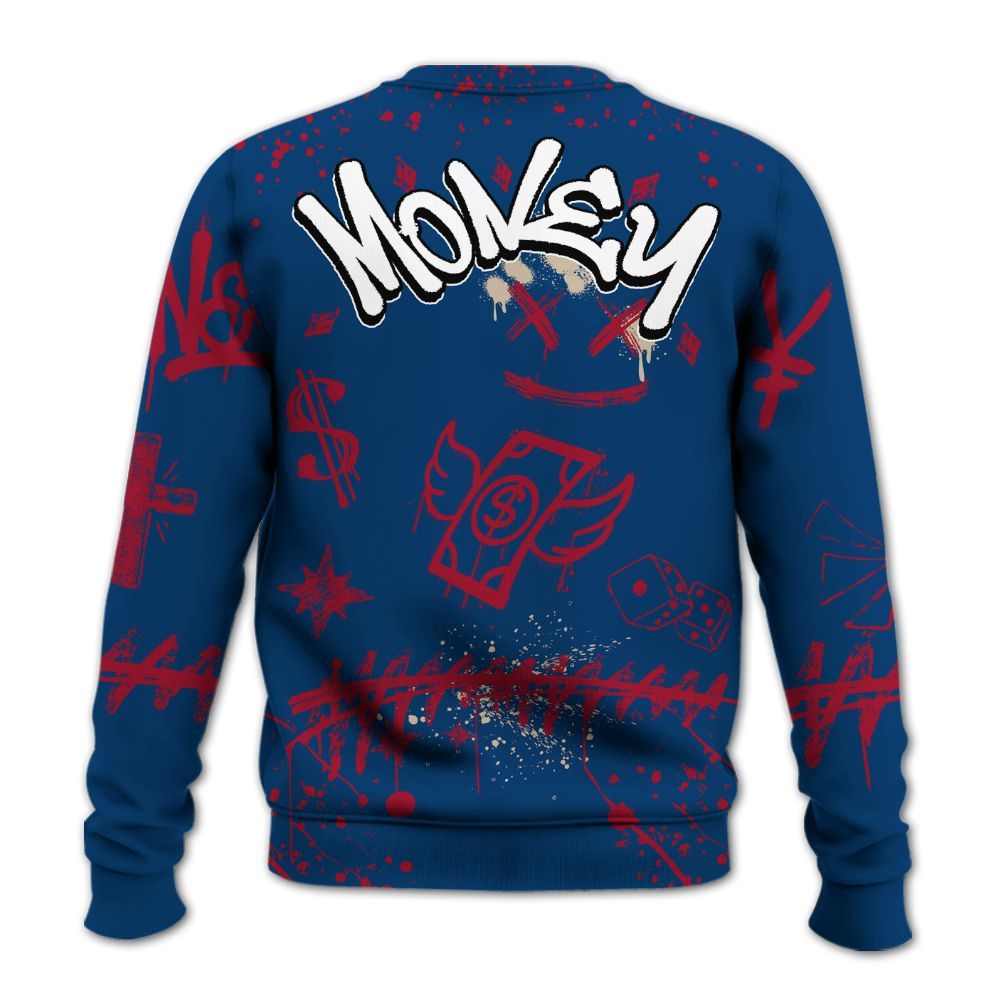 Sweatshirt To Match Rare Air 4s - Everybody Paid In Full Crayon All Over Print