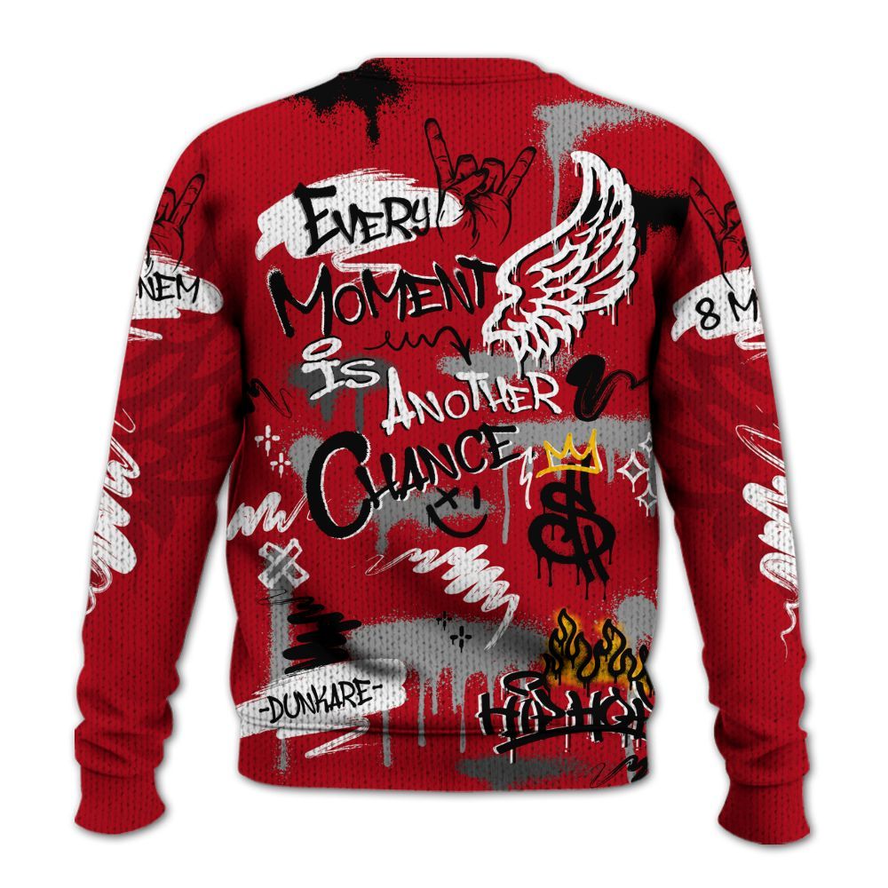 Sweater To Match Bred Velvet 11s - 8Mile Movie Graffiti Graphic
