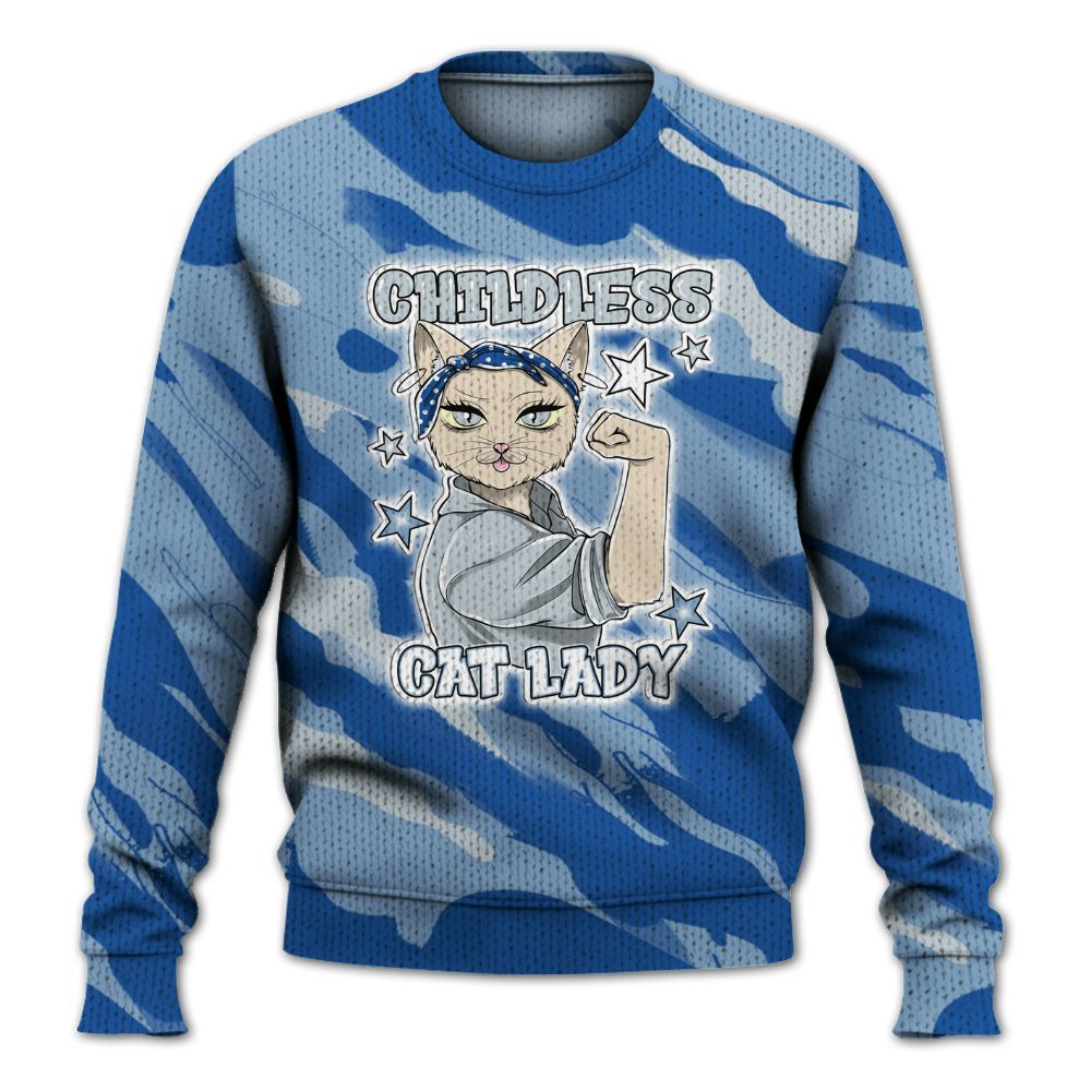 Knitted Sweater To Match Low Space Jam 11s - Childless Kat Lady