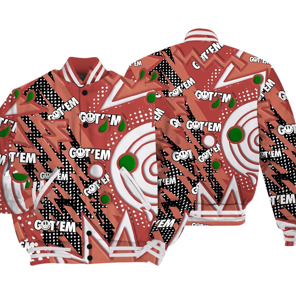 Varsity Jacket To Match Varsity Streetwear Retro Vintage 90s, Dune Red 13s T-Shirt, Sneaker Dune Red 13s Baseball Varsity Jacket 1604 NCT