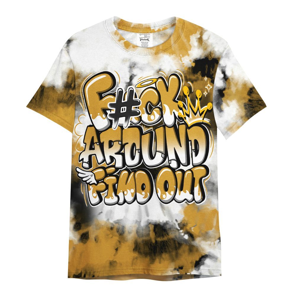 Shirt To Match Dunk Low Wheat Pale Ivory - Tie Dye FK Around Find Out All Over Print
