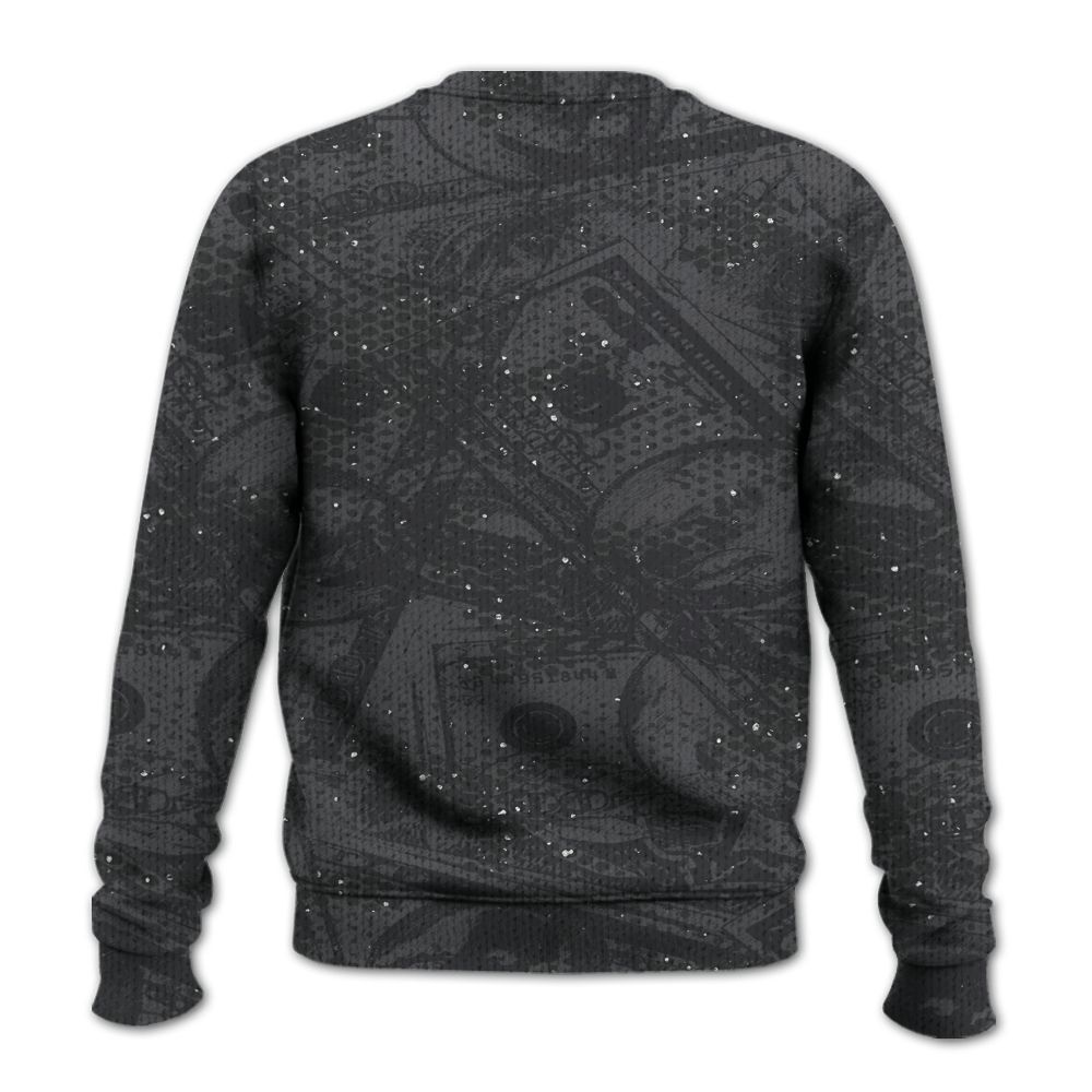 Knitted Sweater To Match Reverse Black White 6s - Loot Bear