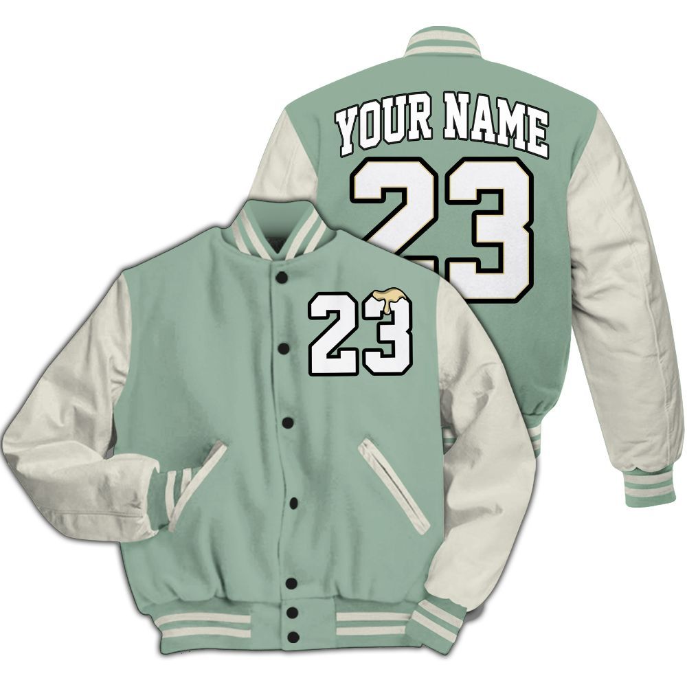 Varsity Jacket To Match Joins Year Of The Snake 5s - Custom Name Number 23 Drip All Over Print