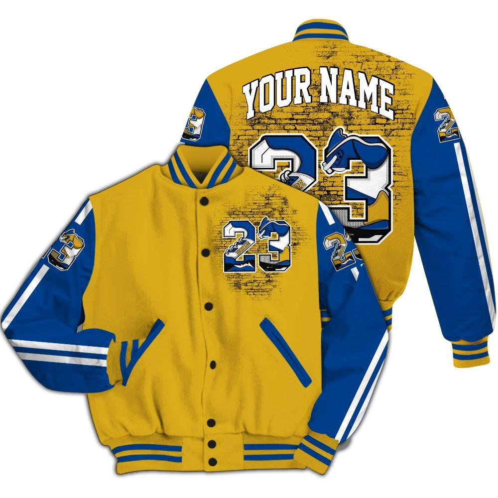 Varsity Jacket To Match High Laney 1s - Custom Name Number 23 5s All Over Print