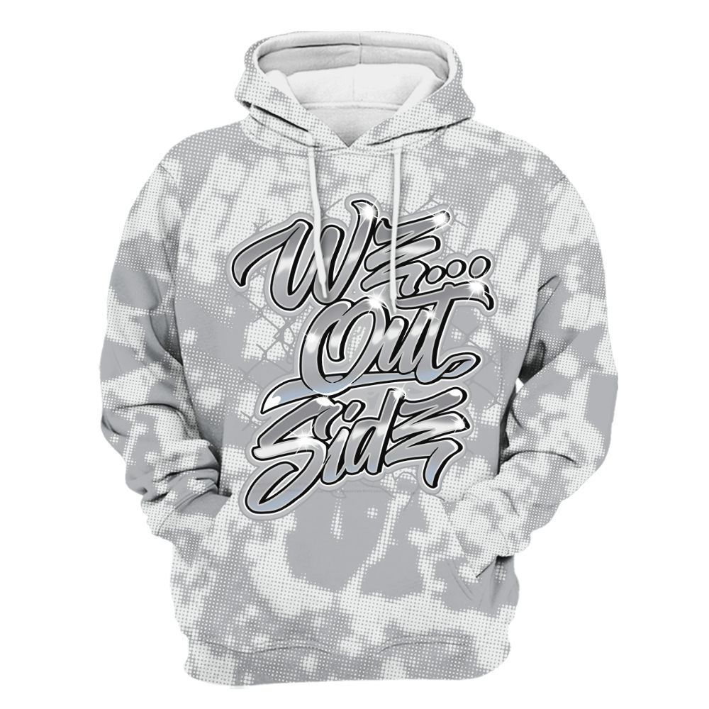 Hoodie To Match Low OG Wolf Grey 1s - We OutSider Graphic Street All Over Print