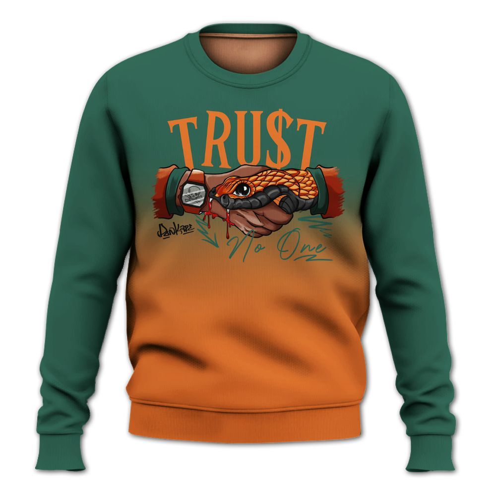 Sweatshirt To Match Dunk Low Ceramic - Snake Trust No One Drip All Over Print