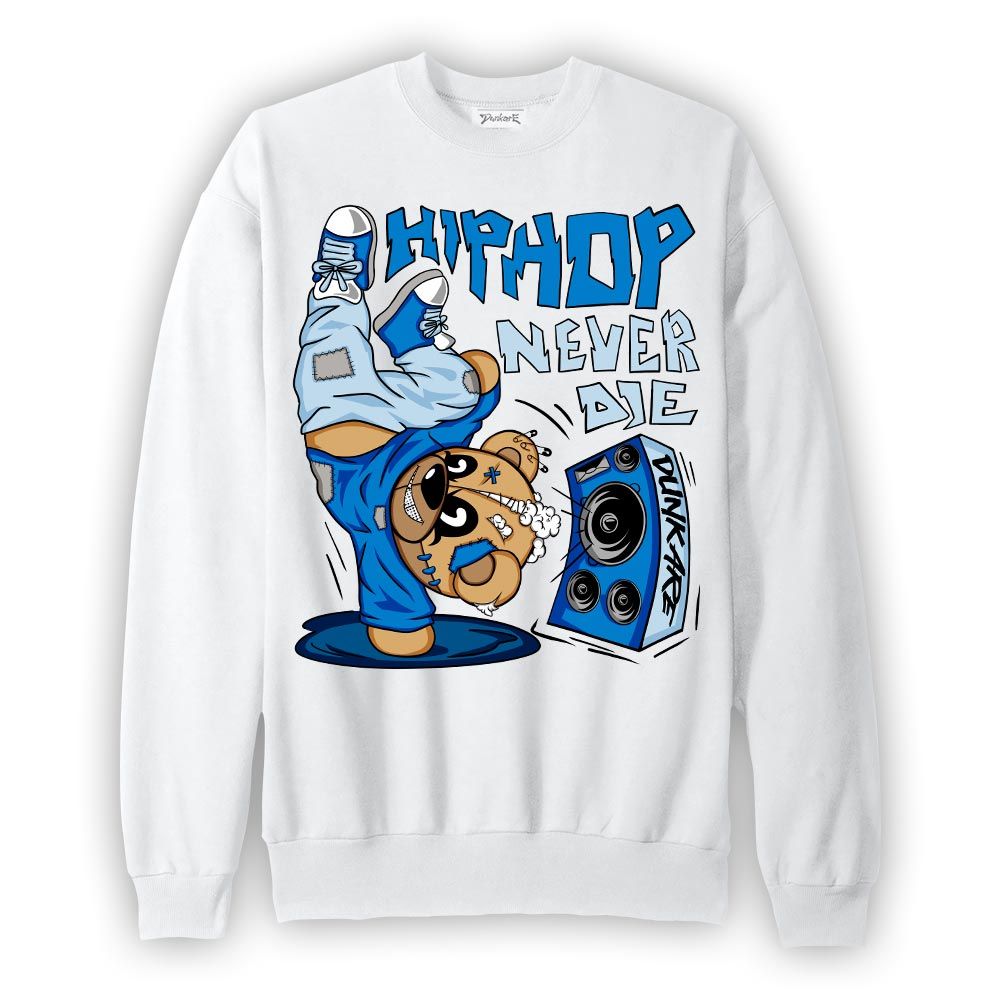 Sweatshirt To match Industrial Blue 4s Sweatshirt - Hiphop Bear Graphic