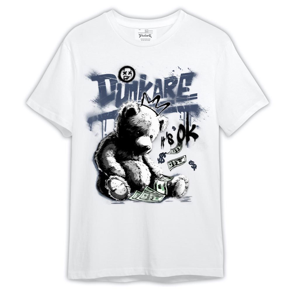 Shirt To Match Low Diffused Blue 11s - Bear It's OK Shirt Outfit 1405 HDT