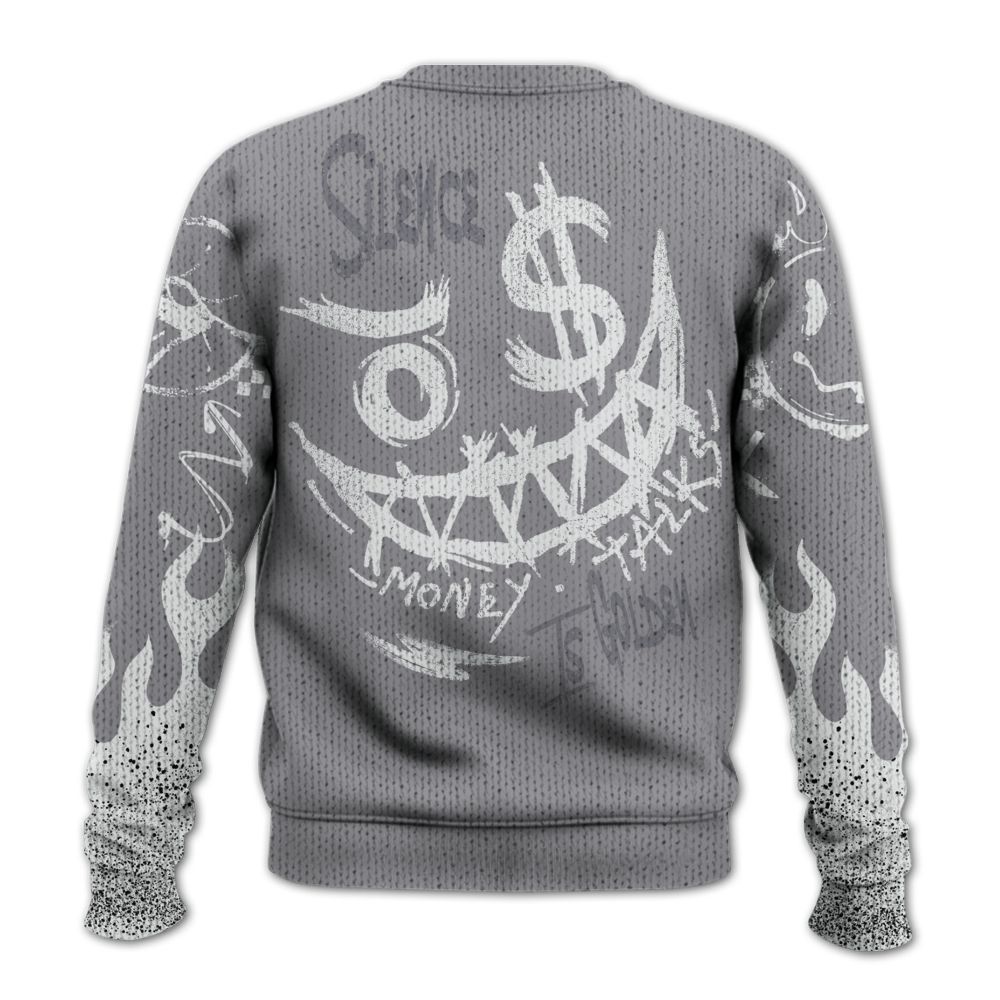 Knitted Sweater To Match Low Cement Grey 11s - Mouth Burning Street Style