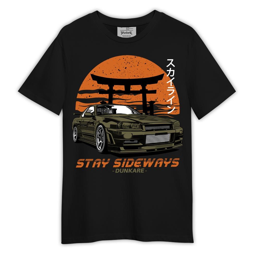 Shirt To Match Shirt Stay Sideways, Olive 5s T-- To Match Sneaker Olive 5s Graphic Tee 2404 LTRP