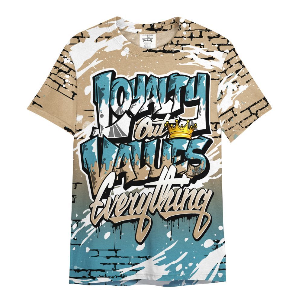 Shirt To Match H-Town 11s - Values Of Loyalty Drip All Over Print