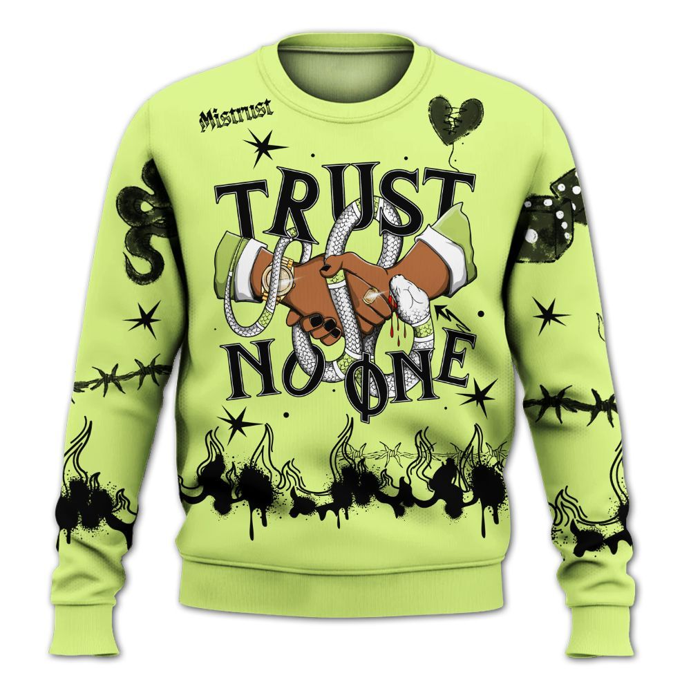 Sweatshirt To Match Air Max SNDR Volt - Trust No One Snake-Bite Doodle Crayon All Over Print