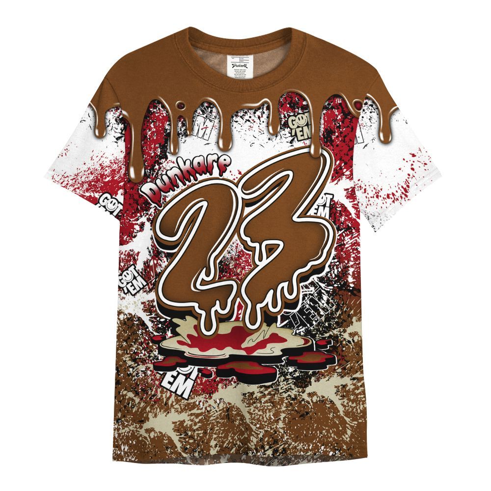 Shirt To Match Archaeo Brown 5s - Dripping 23 Drip All Over Print