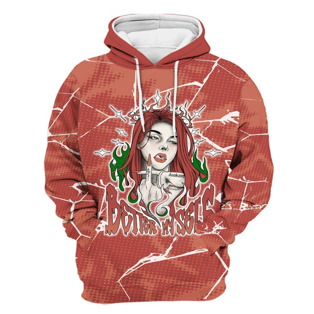 Hoodie To Match Dune Red 13s - My-Self Crack Unique All Over Print