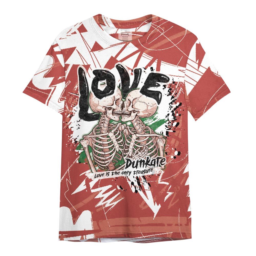 Shirt To Match Dune Red 13s - Skull Love Bear Nonobjective Shirt Unisex