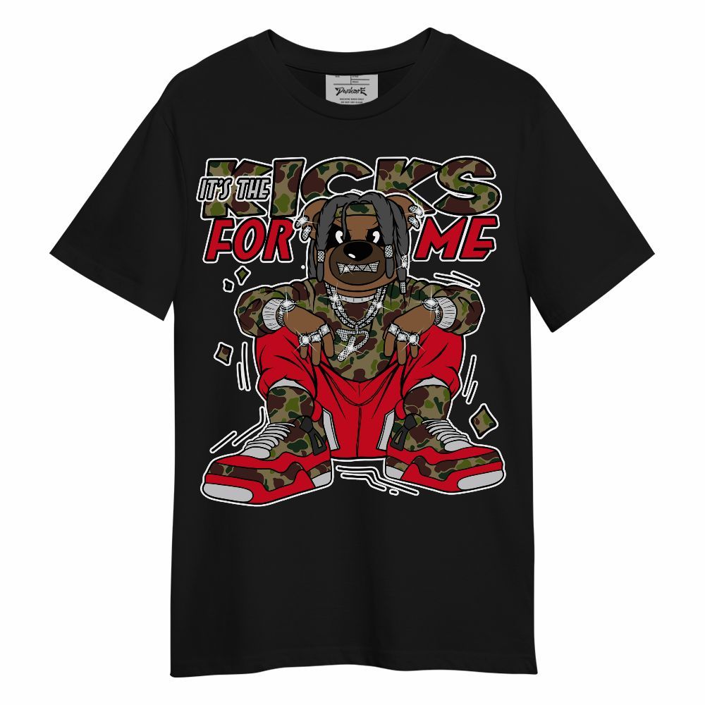 Shirt To Match Air Max 90 Duck Camo Red - Sneakers Bear Unisex Shirt
