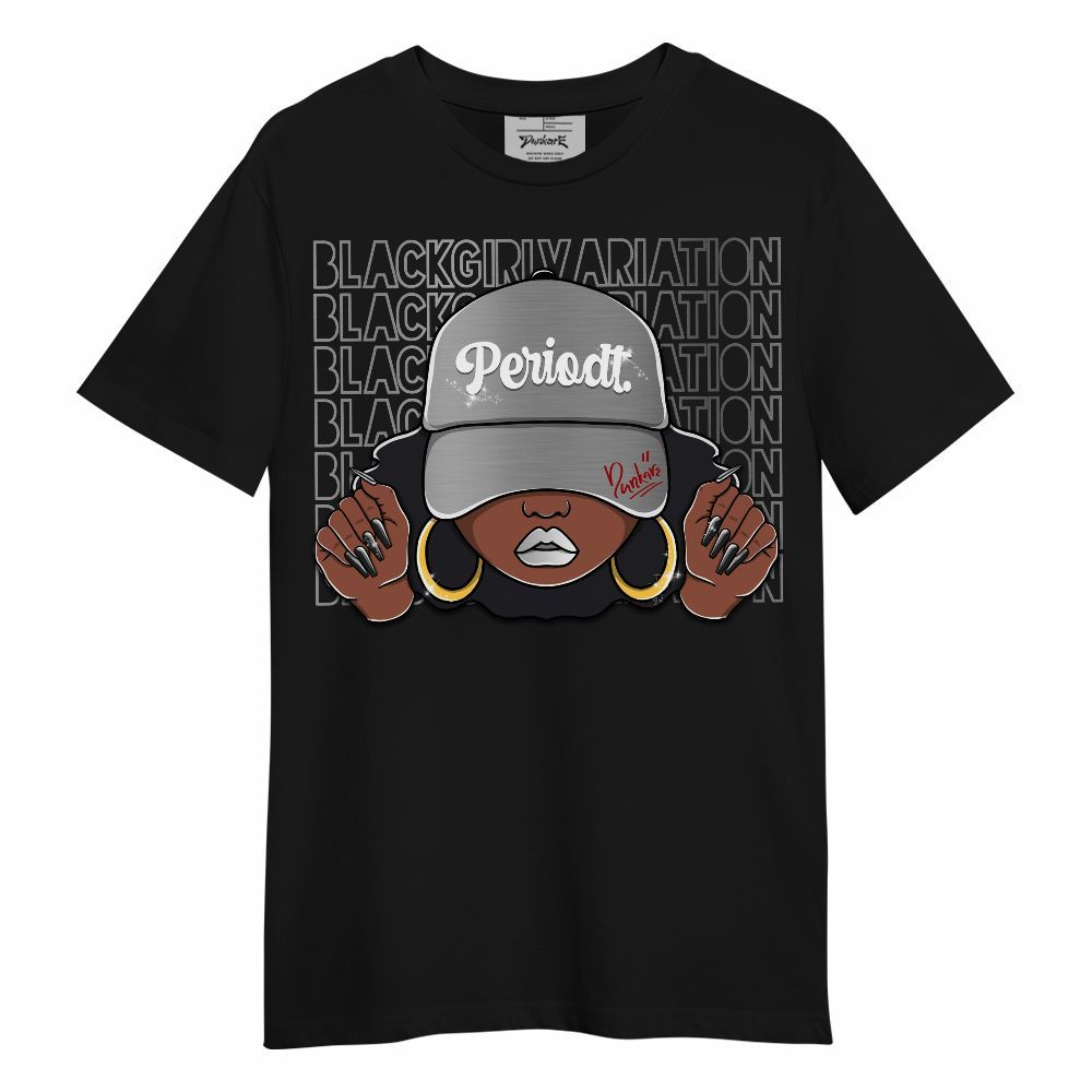 Shirt To Match Metallic Silver 14s - Black Girl Variation Unisex Shirt