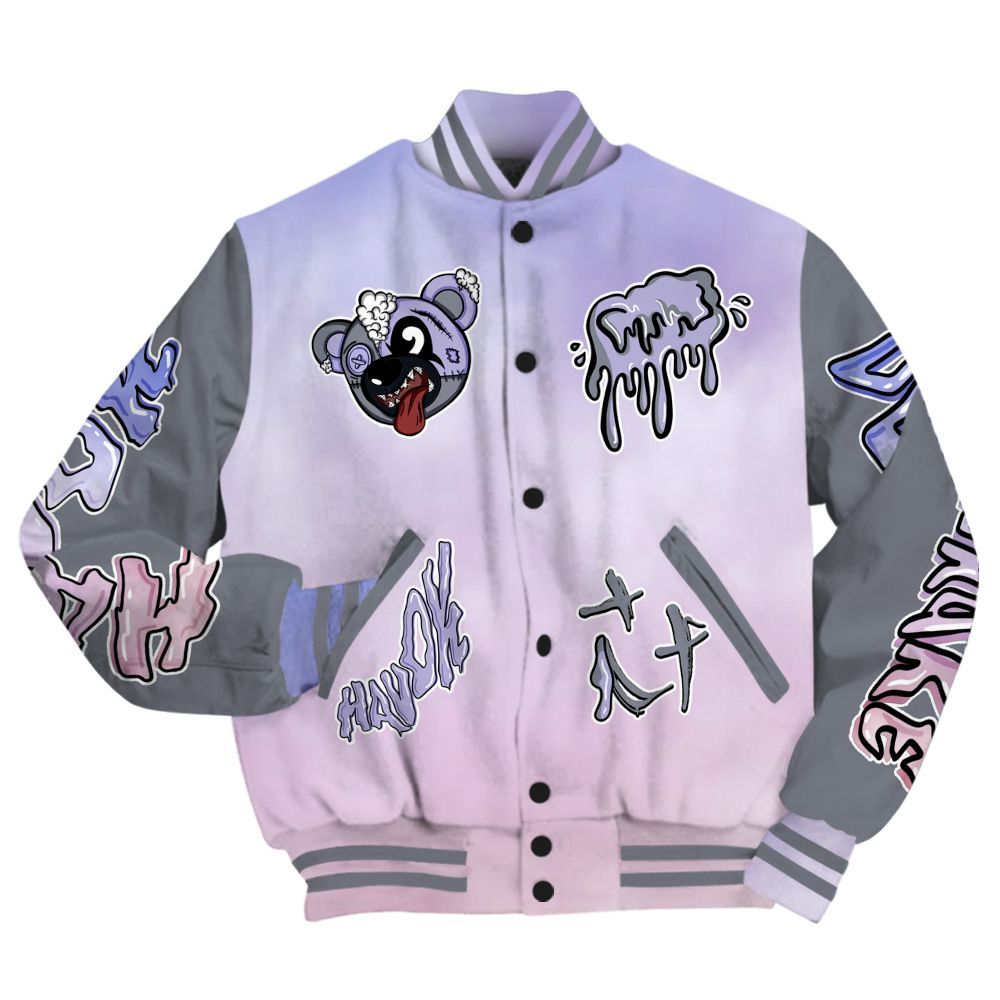 Varsity Jacket To Match Zen Master 4s - Havok Bear All Over Print